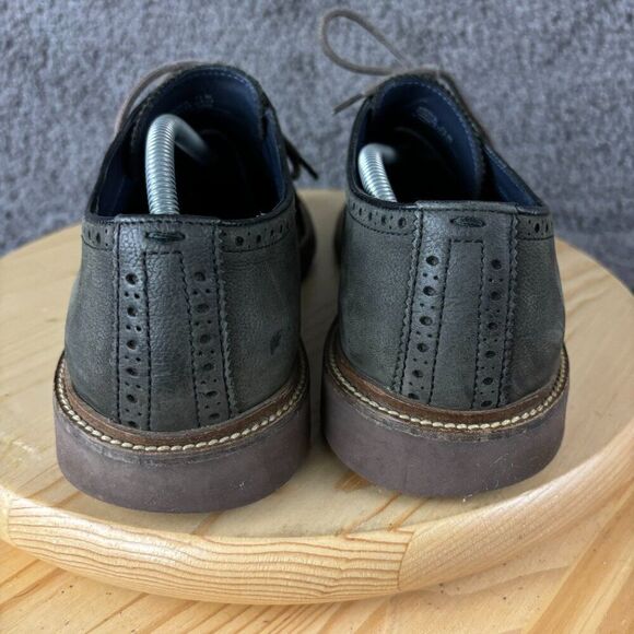 Cole Haan Carver Cap OX II Derby Mens 11 Leather Gray Brogue Oxford Dress Shoe - Picture 5 of 9